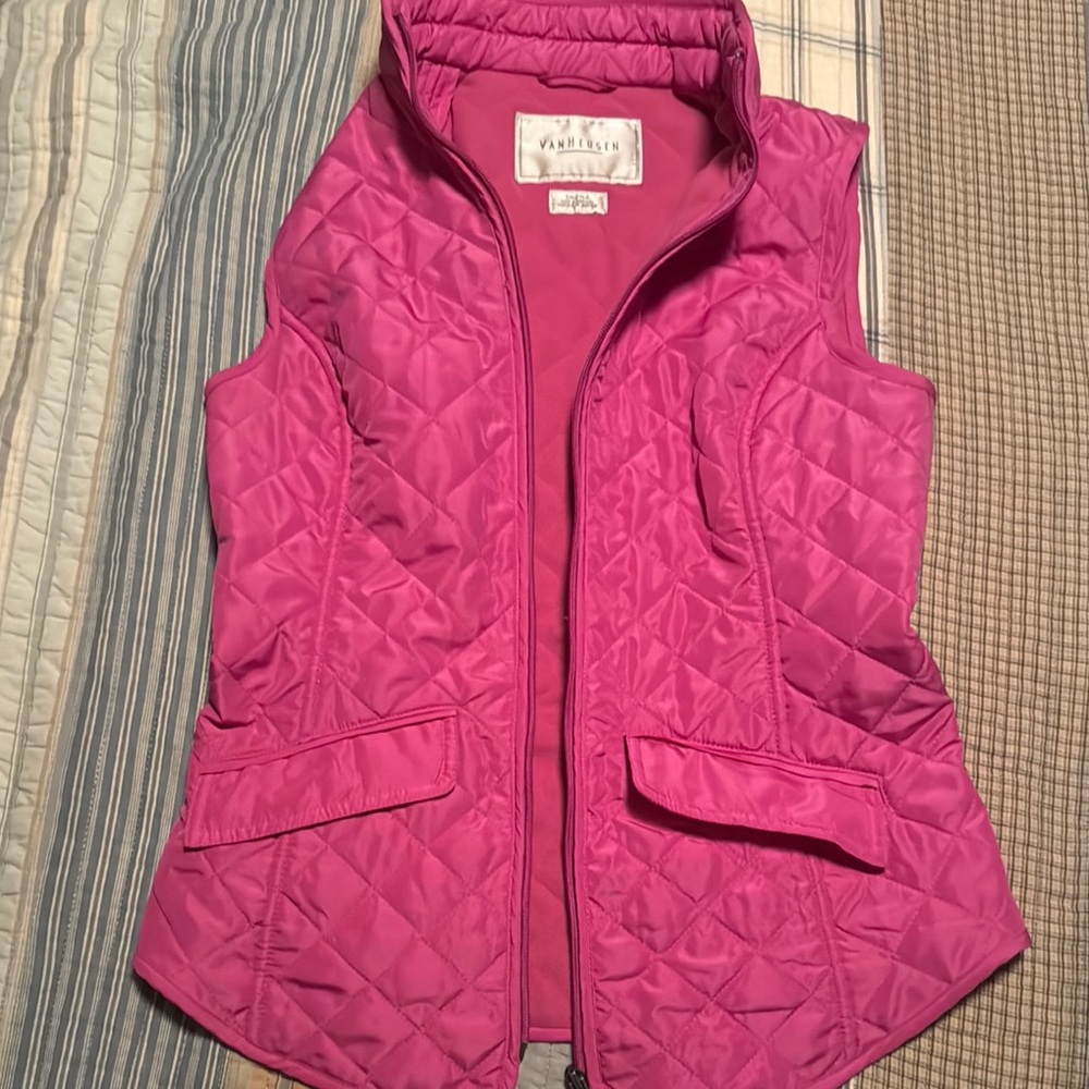 Van Heusen Pink Quilted Vest